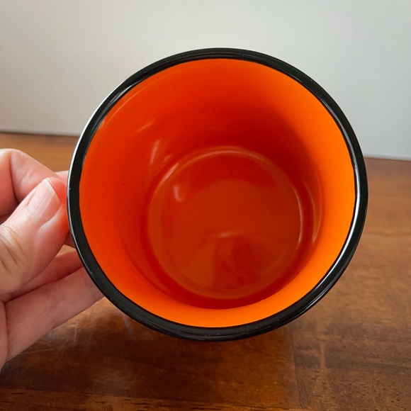 BULLEIT FRONTIER WHISKEY Bright Orange Ceramic Coffee Mug Excellent Condition - Picture 4 of 8